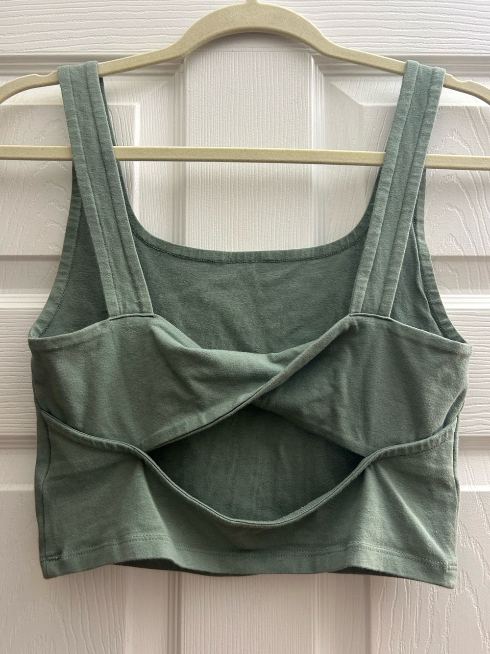 Twist-Back Crop Top